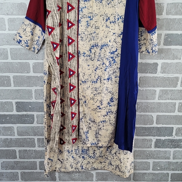 Embroidered Beautiful Kurti 100% Cotton Made in India Tunic Top Women's Size 48 - Picture 4 of 16